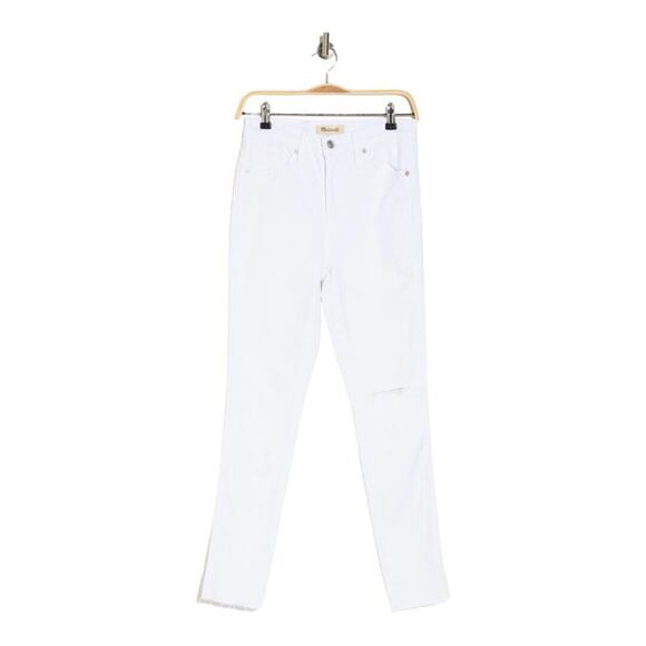 Madewell Denim - Madewell 10” High Rise White Skinny Jeans Size 27 NWT